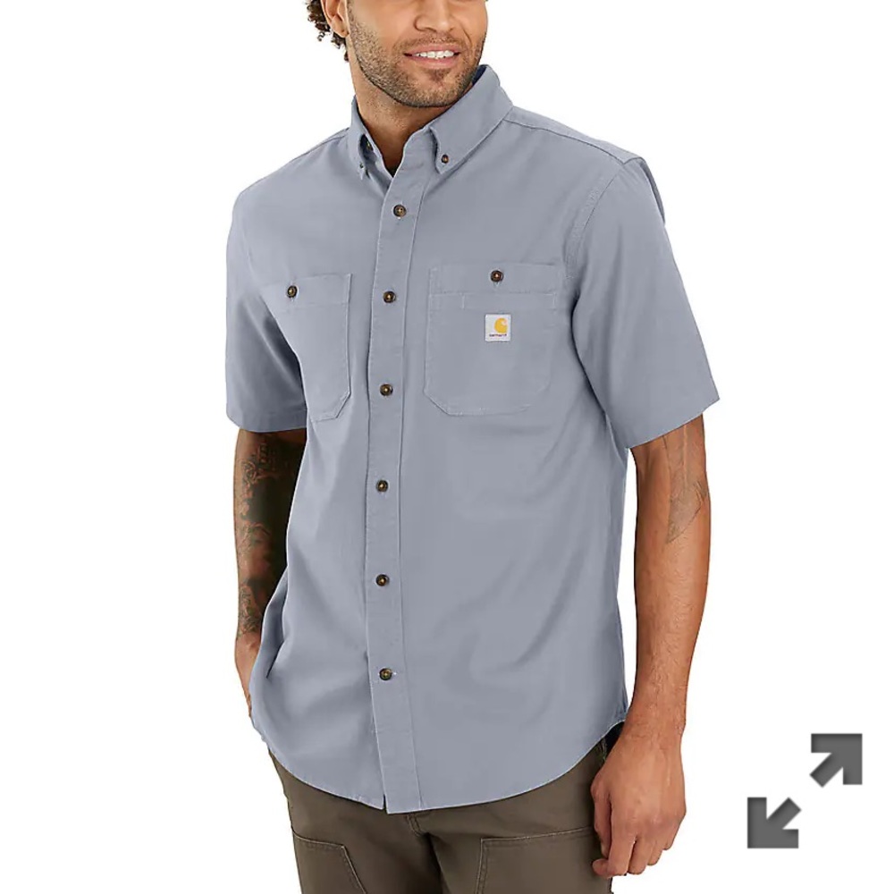 Carhartt casual button up dress work workwear short sleeve shirt M L NWT